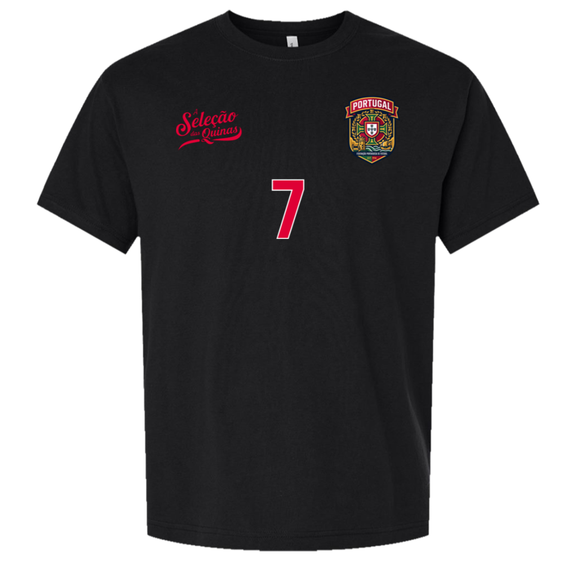 Ronaldo - No.7 The G-O-A-T (Black) - Image 3